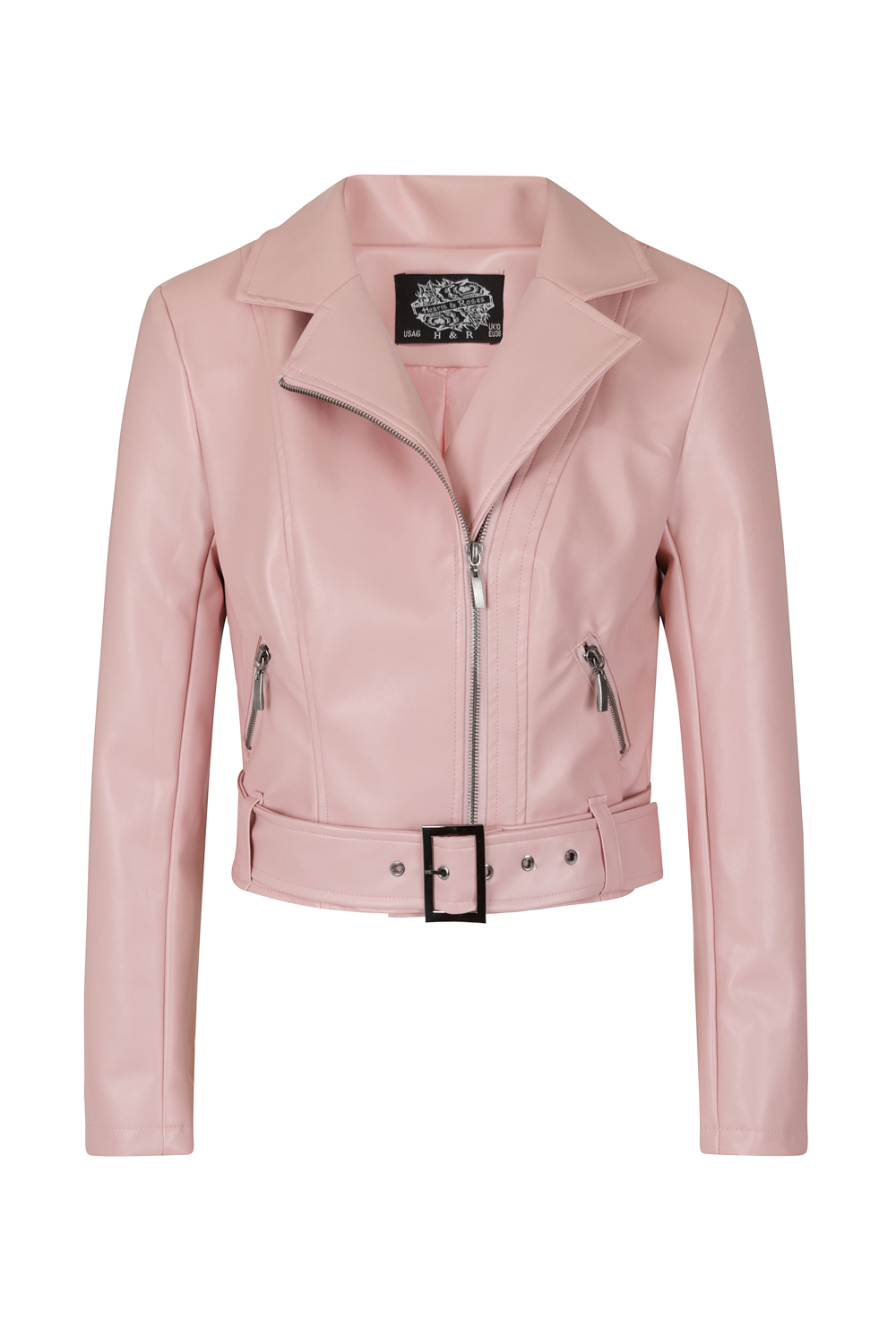 Pink Lady Faux leather Jacket